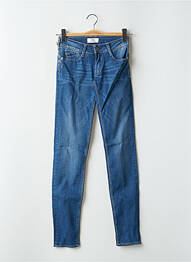Jeans skinny stretch taille basse bleu LE TEMPS DES CERISES femme