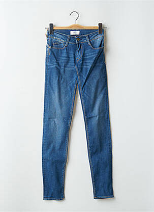 Jeans skinny stretch taille basse bleu LE TEMPS DES CERISES femme