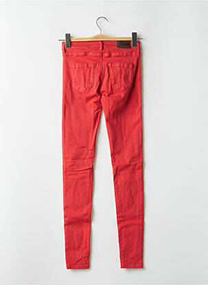 Pantalon slim stretch taille normale rouge DONOVAN femme
