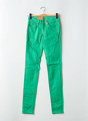 Pantalon slim taille basse taille basse vert KAPORAL femme