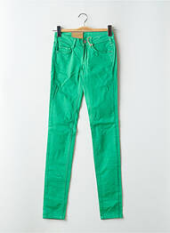 Pantalon slim taille basse taille basse vert KAPORAL femme