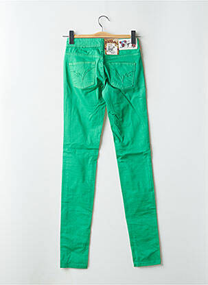 Pantalon slim taille basse taille basse vert KAPORAL femme