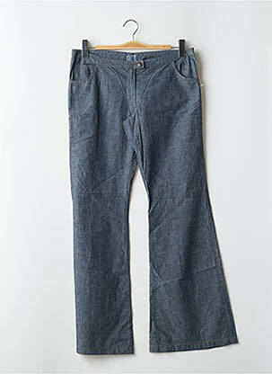 Pantalon flare taille basse taille basse bleu TIM BARGEOT femme