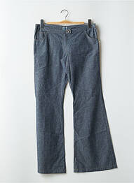 Pantalon flare taille basse taille basse bleu TIM BARGEOT femme