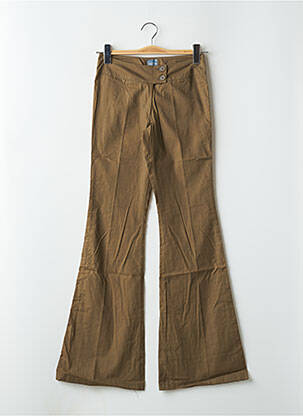 Pantalon flare taille basse taille basse marron TIM BARGEOT femme