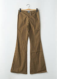 Pantalon flare taille basse taille basse marron TIM BARGEOT femme