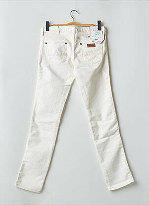 Jeans coupe droite taille basse taille basse blanc WRANGLER femme