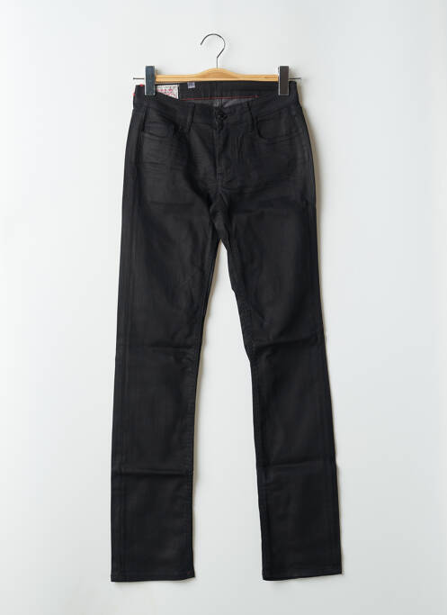 Jeans coupe droite stretch taille normale noir LE TEMPS DES CERISES femme