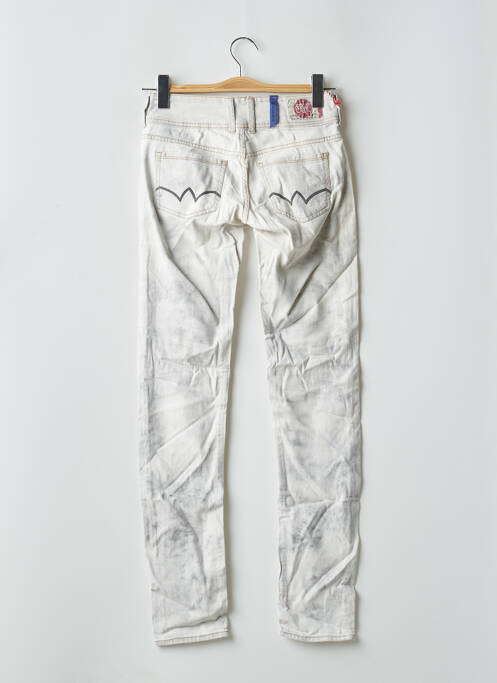 Jeans coupe slim blanc LE TEMPS DES CERISES pour femme