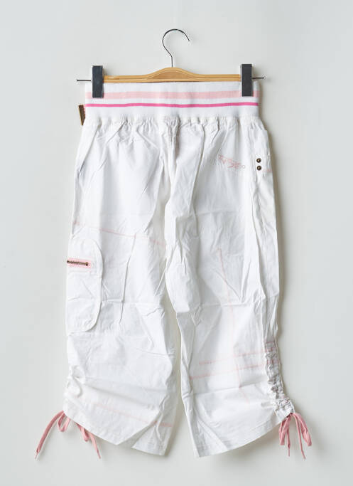 Pantacourt blanc TWO ANGLE pour femme