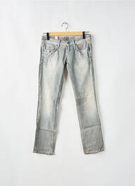 Jeans coupe droite stretch taille basse gris G STAR femme