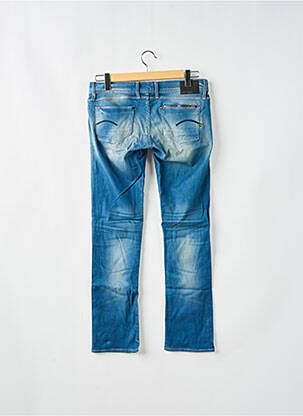 Jeans coupe droite stretch taille basse bleu G STAR femme