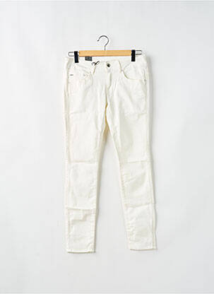 Jeans skinny stretch taille basse blanc G STAR femme