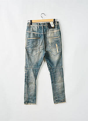 Jeans coupe slim effet usé délavé taille haute bleu G STAR femme