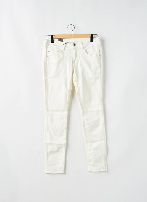 Jeans skinny stretch taille basse blanc G STAR femme