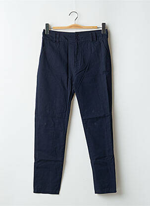 Pantalon chino tissage popeline taille normale bleu 2 TWO femme