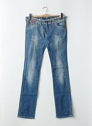 Jeans coupe droite stretch taille basse bleu KAPORAL femme