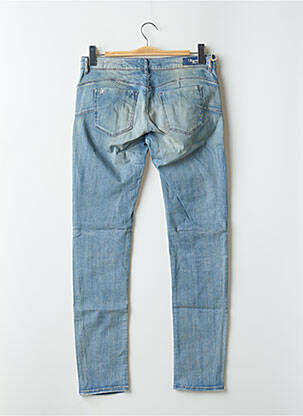 Jeans coupe slim effet usé délavé taille basse bleu KAPORAL femme