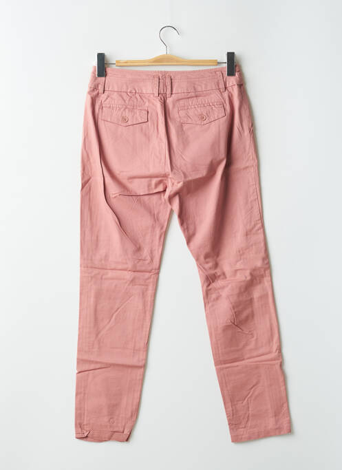 Pantalon chino tissage popeline taille normale rose 2 TWO femme