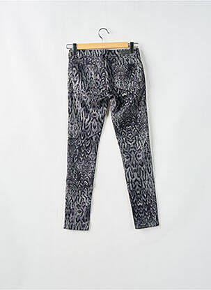 Pantalon slim tissage popeline taille normale gris REIKO femme