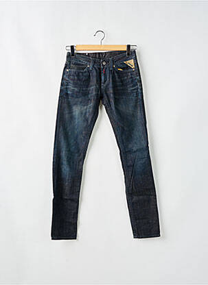 Jeans coupe slim tissage brut taille normale bleu REPLAY femme