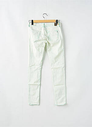 Jeans coupe slim tissage brut taille normale vert REPLAY femme