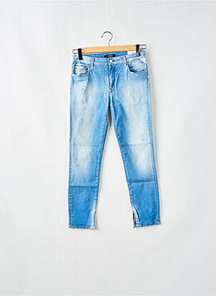 Jeans coupe slim effet usé délavé bleu REPLAY femme