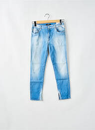 Jeans coupe slim effet usé délavé bleu REPLAY femme