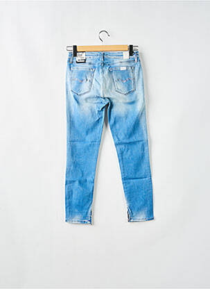 Jeans coupe slim effet usé délavé bleu REPLAY femme