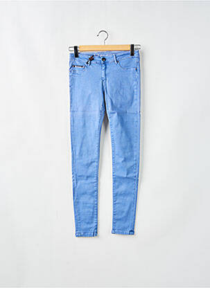 Pantalon slim stretch taille normale bleu DONOVAN femme
