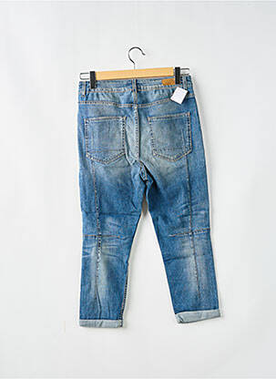 Jeans coupe slim effet usé délavé taille normale bleu SCHOOL RAG femme