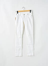 Jeans coupe slim tissage brut taille normale beige TEDDY SMITH femme
