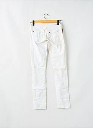 Jeans coupe slim tissage brut taille normale beige TEDDY SMITH femme
