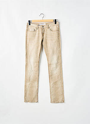 Jeans coupe droite stretch taille basse beige KAPORAL femme