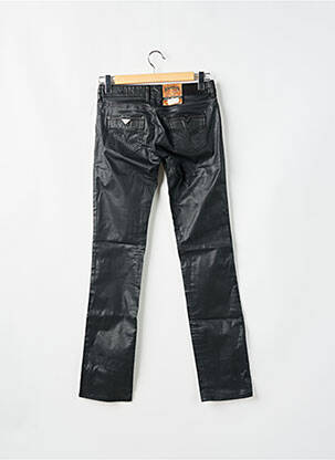 Jeans coupe droite stretch taille basse noir KAPORAL femme