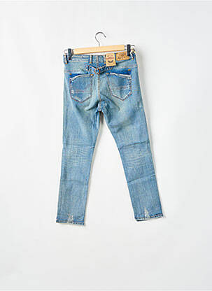 Jeans coupe slim effet usé délavé taille normale bleu KAPORAL femme