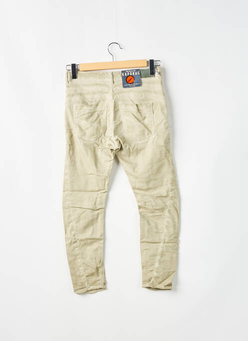 Pantalon slim vert KAPORAL pour femme