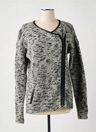 Gilet manches longues manches longues gris MARIE-SIXTINE femme