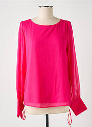 Blouse légère et transparente manches longues rose VILA femme