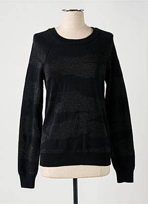 Pull resserrée sur le bas manches longues noir ELEVEN PARIS femme