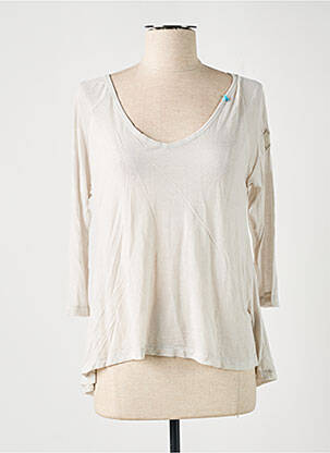 T-shirt manches 3/4 manches 3/4 gris DN.SIXTY SEVEN femme