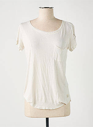Top tissage jersey manches courtes blanc DN.SIXTY SEVEN femme