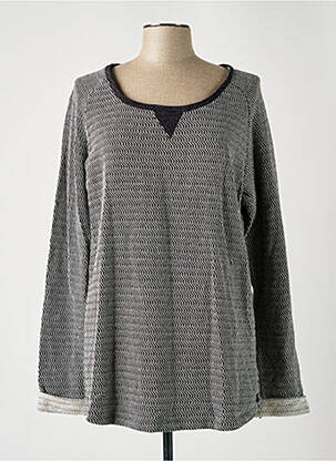 Top col rond manches longues noir MAISON SCOTCH femme