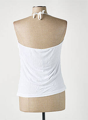 Top coupe cintrée fines bretelles blanc ESPRIT femme