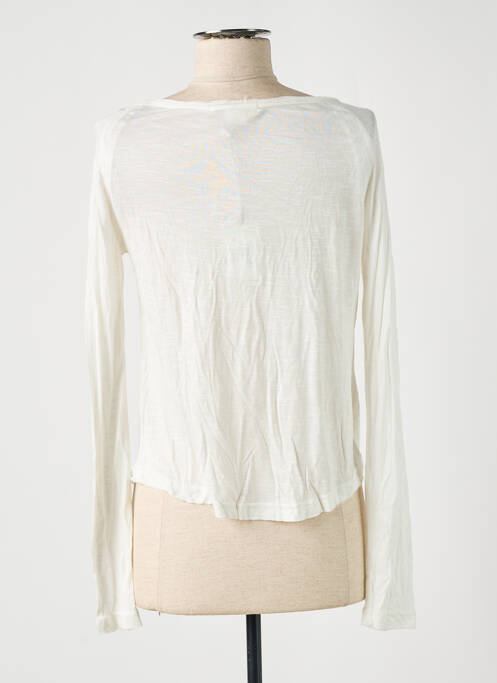 Top coupe fluide manches longues blanc RED + femme