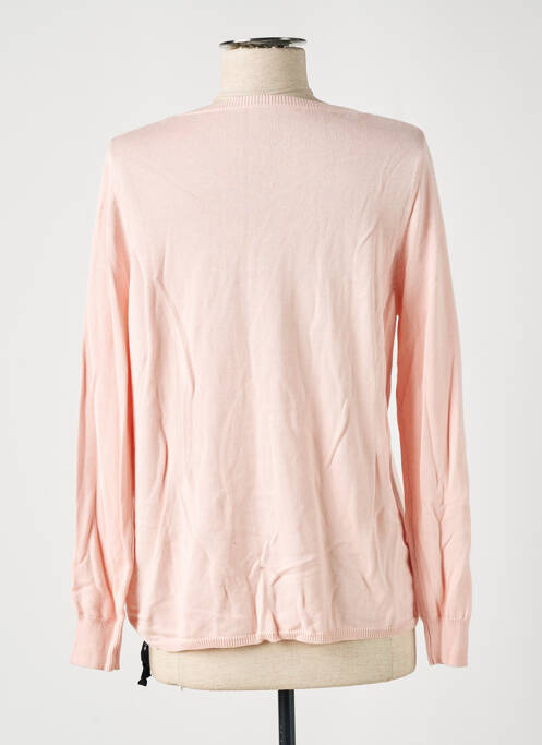 Pull col v manches longues rose BREIZH ANGEL femme