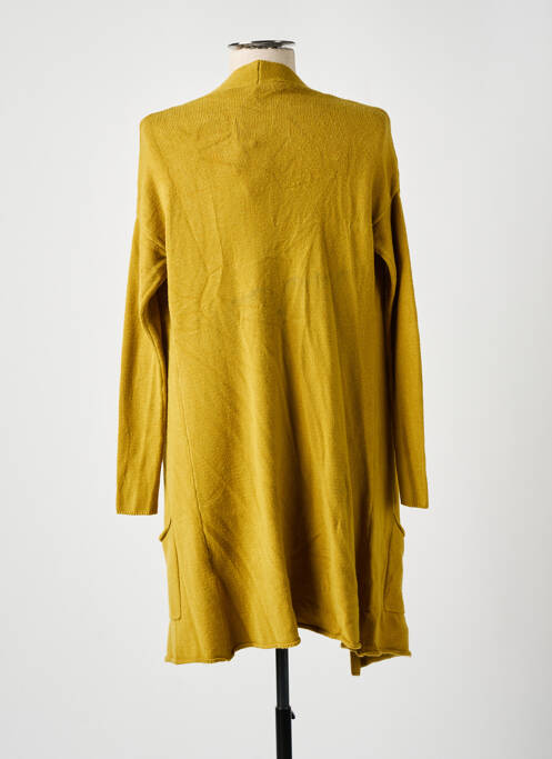 Gilet manches longues jaune LA FEE MARABOUTEE femme