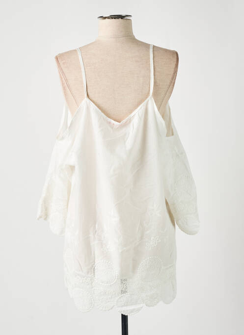 Tunique manches longues blanc EMA BLUE'S femme