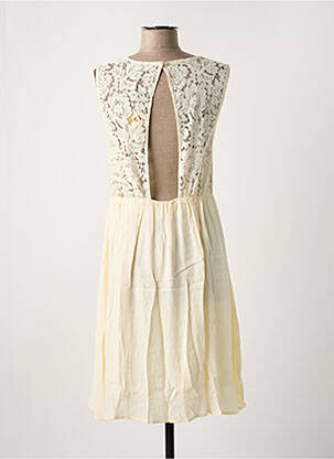 Robe mi-longue sans manche sans manche beige ICHI femme