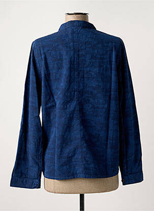 Chemisier coupe droite manches longues bleu LEE femme